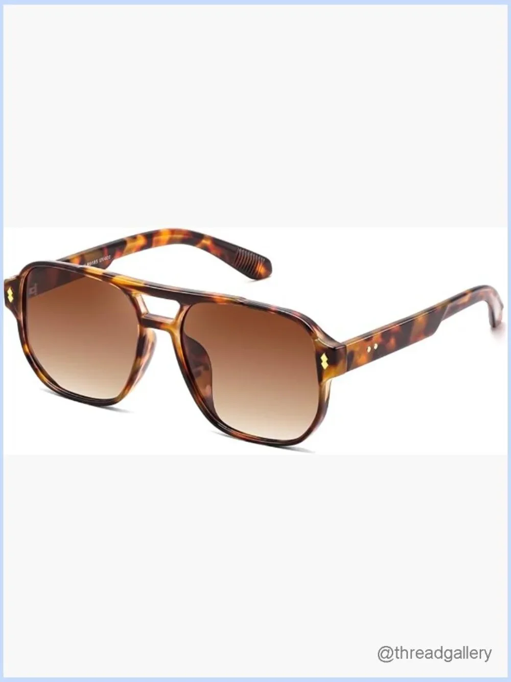 Retro Square Aviator Sunglasses Polarized UV Protection for Driving & Outdoor